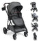 2 in 1 Baby Stroller with Bassinet Mode High Landscape with Reversible Seat and Canopy