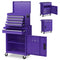 2-in-1 Tool Chest and Cabinet with 5 Sliding Drawers-Black