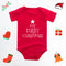 Christmas Deer English Letters Printed Red Triangle Rompers