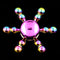 Zinc Alloy Electroplating Colorful Fingertip Top