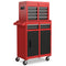 2-in-1 Tool Chest and Cabinet with 5 Sliding Drawers-Black