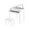 30-Key Wood Toy Kids Grand Piano with Bench