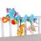 Multifunctional elephant bed with baby plush pendant