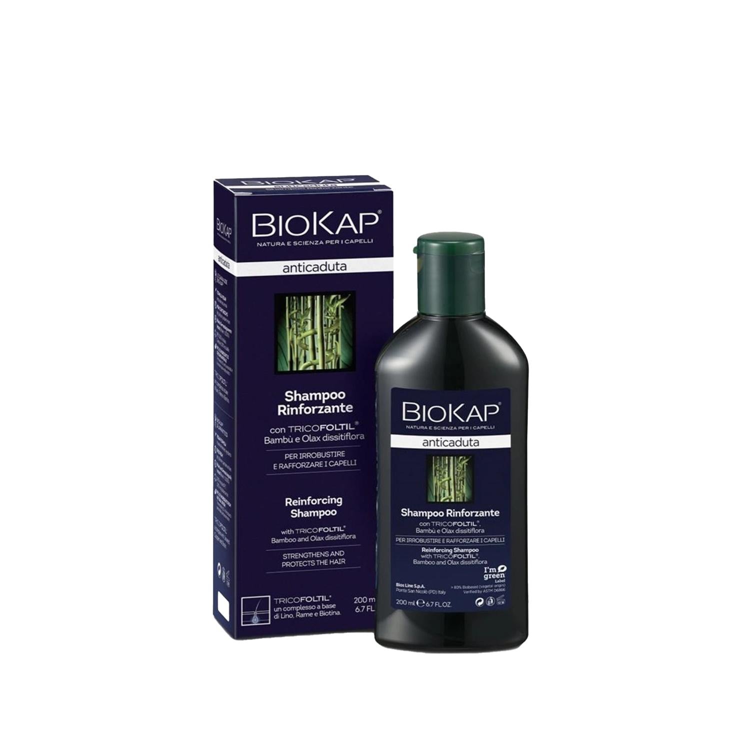 Biokap Hair Loss Shampoo - Anti Hair Fall Treatment, 6.76 fl oz