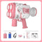 Bubble Gun Rocket Soap Bubble Machine Electric Space Launcher Continues To Produce Bubbles With LED Light
