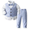 Boy's Waistcoat Suit Spring And Autumn Flower Girl Wedding Clothes Suit