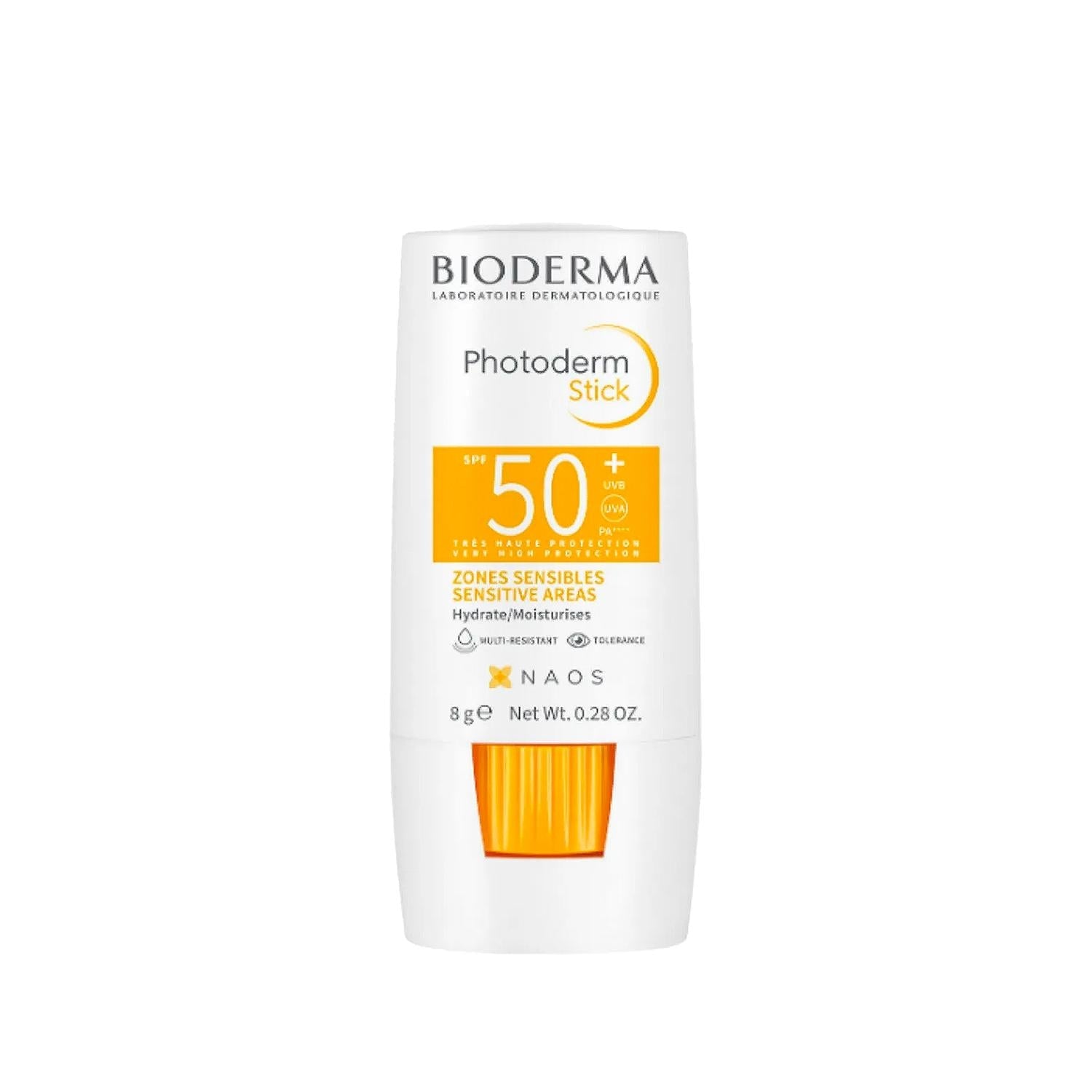 Bioderma Photoderm Stick SPF50+ Sunscreen for Sensitive Skin - Compact, Dermatologically Tested, 8g