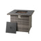 32.5 Inch Propane Fire Pit Table 5000 BTU with Tempered Glass Tabletop