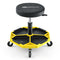 330 LBS Capacity Pneumatic Rolling Mechanic Stool with Padded Seat