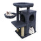 33.5 Inch Cute Kitten Tower with 2-Tier Condo and Padded Top Perch
