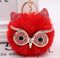 Lovely Owl Plush Doll Kids Favors Fur Ball Key Chain