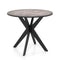 36-Inch Mid Century Modern Kitchen Table with Faux Marble Tabletop and Solid Rubber Wood Legs