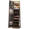 360¬∞ Swivel Freestanding Jewelry Cabinet with Lighted Full Length Mirror