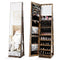 360¬∞ Swivel Jewelry Cabinet with Full Length Mirror