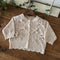 Hollow Out Coat Bow Lace Nine-quarter Sleeve Girl