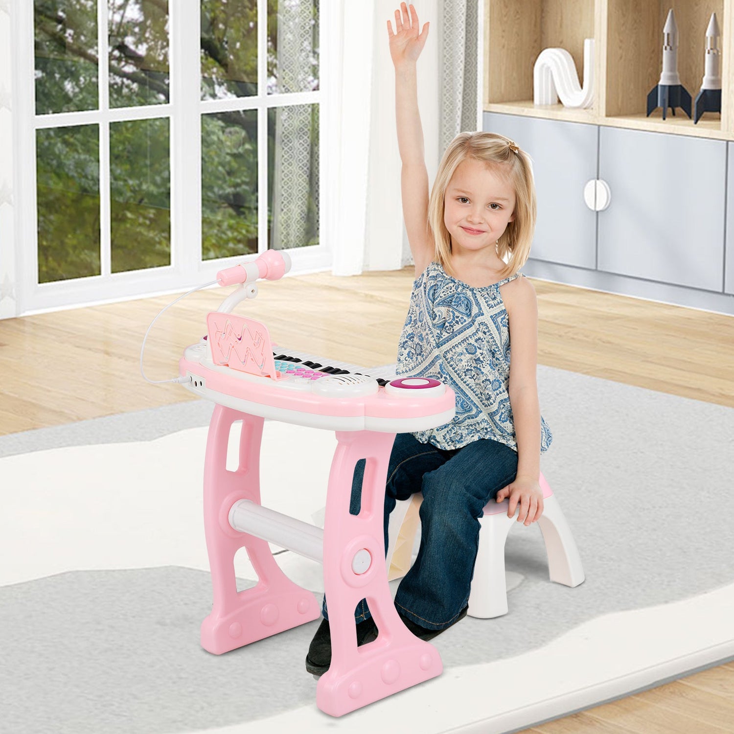37-key Kids Electronic Piano Keyboard Playset