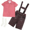 Cute Plaid Suspender Pants Performance Costume