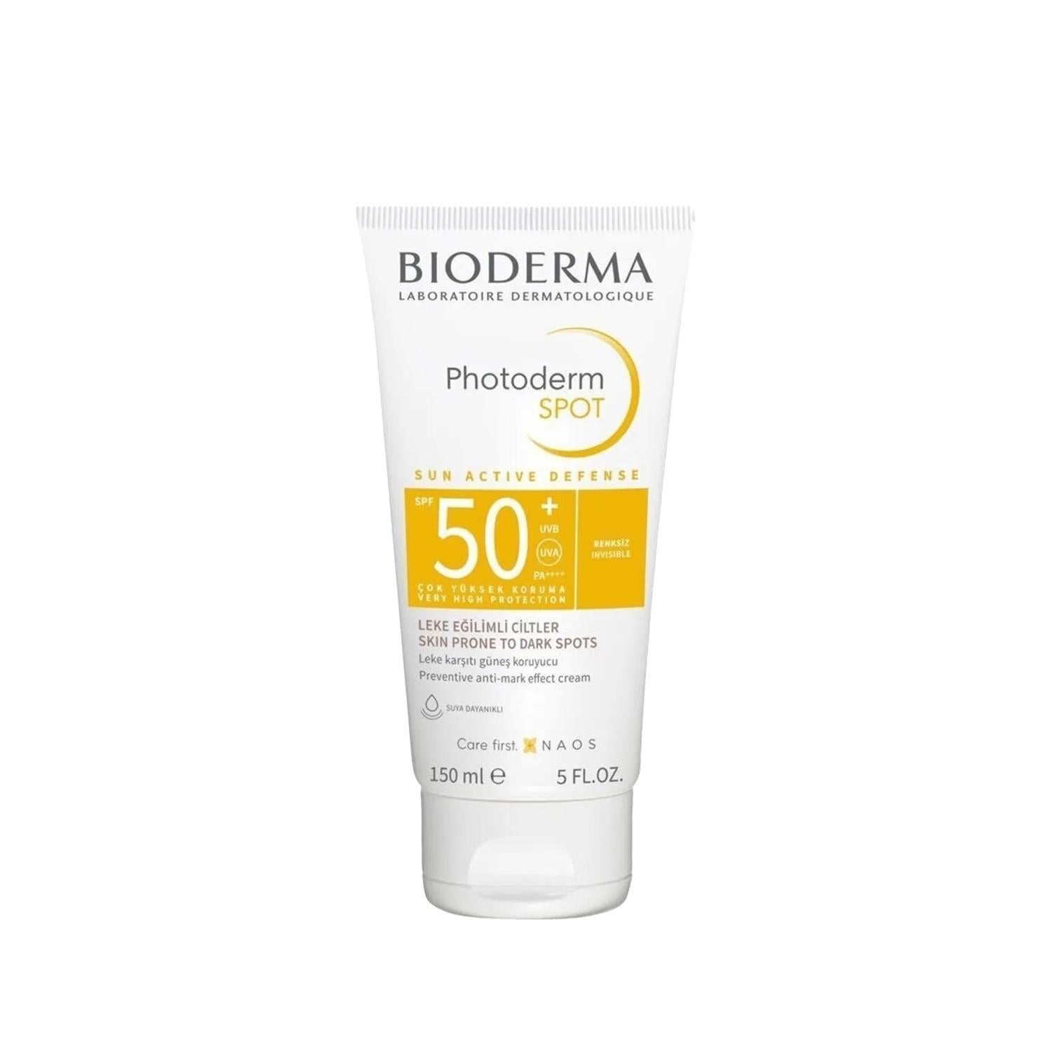Bioderma Photoderm Spot SPF50+ Anti-Spot Sunscreen Cream - 150ml, High Protection, Dermatologically Tested