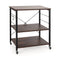 3-Tier Kitchen Baker's Rack Microwave Oven Storage Cart with Hooks