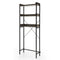 Over The Toilet Storage Rack with Hooks and Adjustable Bottom Bar
