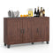 3-Door Buffet Sideboard with Adjustable Shelves and Anti-Tipping Kits