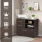 3 Drawer Lateral File Cabinet on Wheels with Storage Shelves