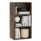 3-Tier Cube Bookcase with Adjustable Shelves for Home Office-Natural