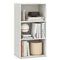 3-Tier Cube Bookcase with Adjustable Shelves for Home Office-Natural