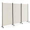 3 Panel Folding Room Divider with Lockable Wheels
