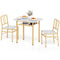 3-Piece Dining Table Set with Rectangular Kitchen Table and 2 Chairs