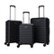 3-Piece Hardside Luggage Set Lightweight Hardside Suitcases with 8-Spinner Wheels