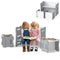 3-Piese Toddler Set with 2 Stools and Activity Table