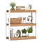 3 Tier Bookshelf Wooden Bookcase with Dual Anti-Tipping Kits