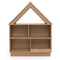 3-Tier House-Shaped Toy Storage Organizer with Open Shelves