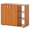 3-Tier Shoe Cabinet with Doors with Adjustable Open Shelves for Entryway