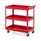 3-Tier Utility Cart Rolling Metal Cart with Handle and Universal Wheels