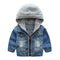 Boys And Children Washed Soft Denim Jacket