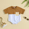 Triangle Rompers Romper Western Style Suit I Girls' Jumpsuit