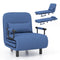3-in-1 Convertible Sofa Bed with 5-Position Adjustable Backrest and Lumbar Pillow