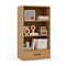 48 Inch Tall 4 Tiers Wood Bookcase with Drawer-Gray