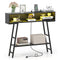 40" Console Table with Charging Station and LED Lights