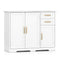 40 Inch Modern Kitchen Sideboard Buffet Cabinet with 2 Drawers and Adjustable Shelf