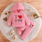 Hooded Printed Sweater Trousers Suit Casual All-matching