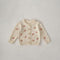 Cherry Embroidery Knitted Long-sleeved Coat Children's New Top