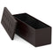 43 Inches Folding Storage Ottoman Bench Foot Rest Stool End of Bed Bench