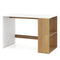 44 Inch Wooden Computer Desk with Bookshelf for Small Space