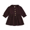 Girls' College style foam cotton print Lapel princess skirt