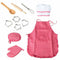 Children's apron cake cooking tools