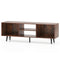 47.5 Inches TV Stand for 55-Inch TV with Compartments and Metal Legs