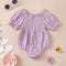 Little Sun Print Puff Sleeve Romper